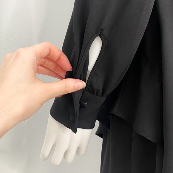 For Love & Lemons Vivi Embroidery Sequin Ruffle Mini Dress in Black Size XS - Picture 10 of 17